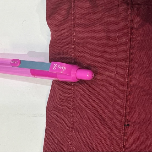 Lakin Mckey Long Sleeved Maroon Red Button Up Shirt Men Size 3XLT - Picture 6 of 16